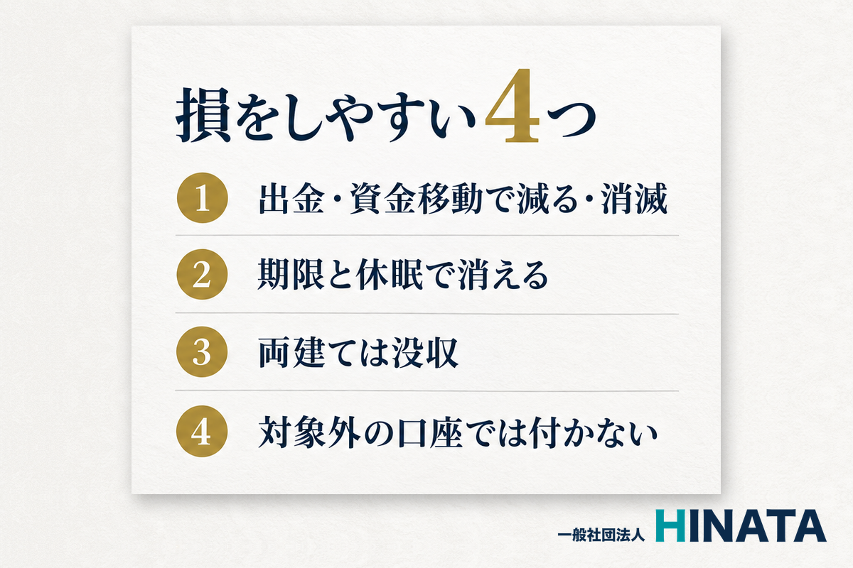 入金ボーナスで損をしやすい4つ 出金・資金移動・期限と休眠・両建て・対象外の口座